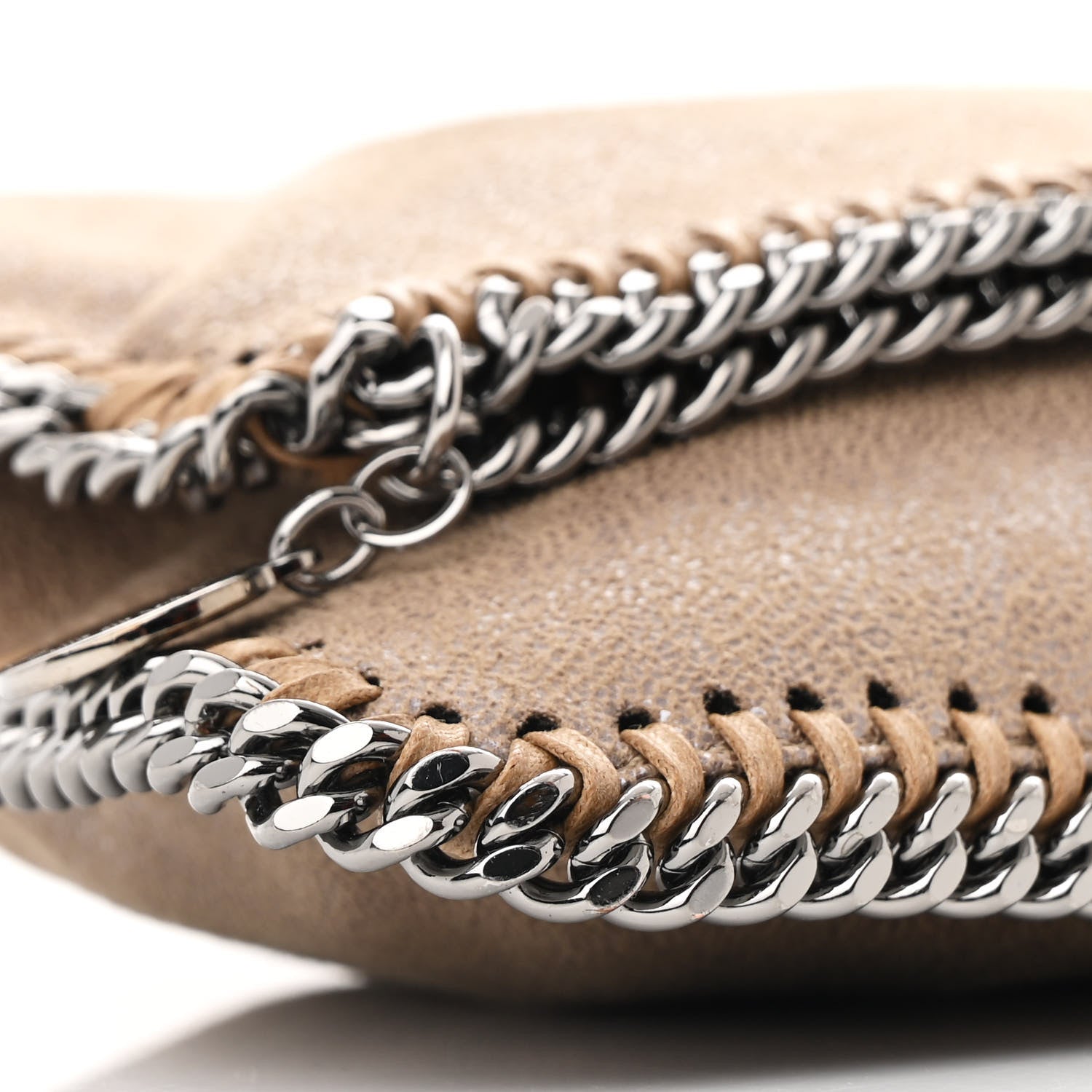 Stella McCartney Shaggy Deer Falabella Fold Over Clutch Redwood 8 of 9