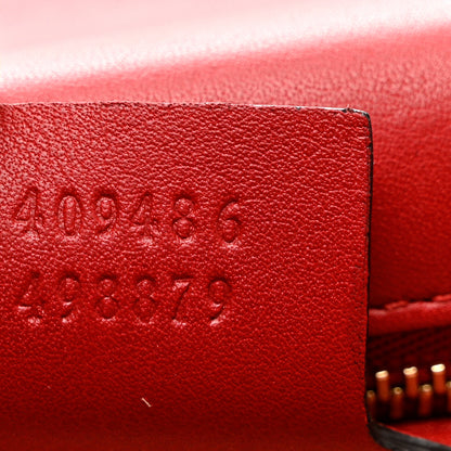 Gucci GG Supreme Monogram Blooms Medium Padlock Shoulder Bag Beige Blue Navy Hibiscus Red 7 of 10