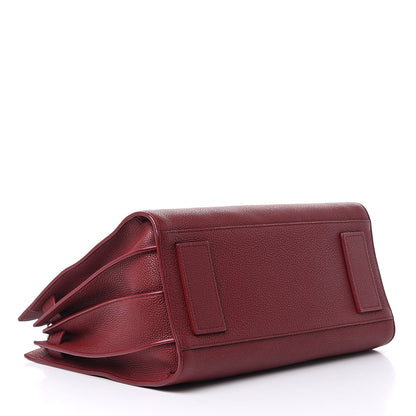 Saint Laurent Grained Calfskin Small Supple Sac De Jour Dark Pallisandre 4 of 10