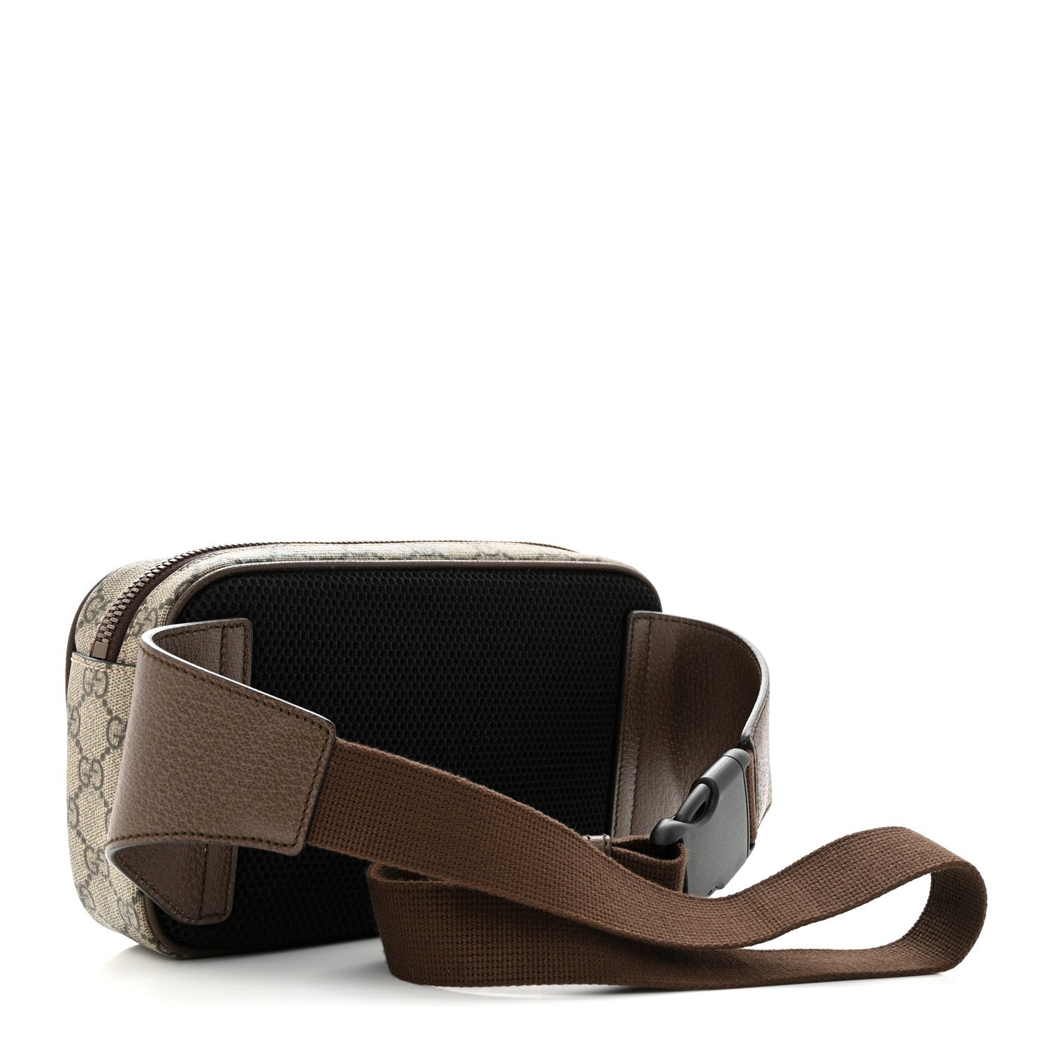 Gucci Soft GG Supreme Monogram Medium Ophidia Belt Bag Dark Brown 3 of 11