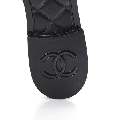Chanel Rubber Rain Boots 41 Ivory Black 6 of 11