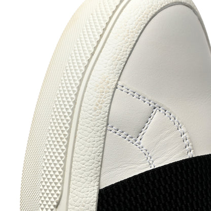 Givenchy Calfskin Band Logo Womens Urban Street Sneakers 39.5 White Black 9 of 10