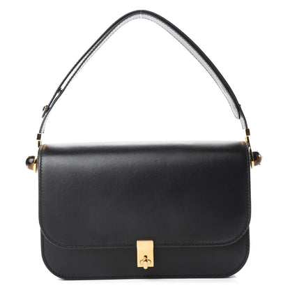 Valentino Garavani Vitello Turnlock Flap Shoulder Bag Black 1 of 10