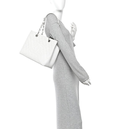 Chanel Caviar Quilted Grand Shopping Tote GST White 2 of 14