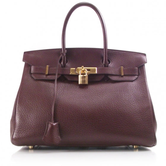 Hermes Taurillon Clemence Birkin 30 Brown 1 of 13