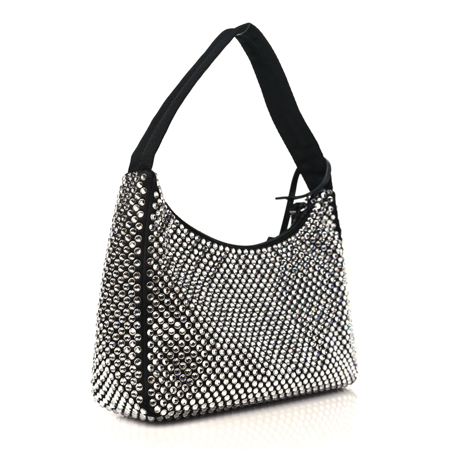 Satin Crystal Mini Re-Edition 2000 Bag Cristal