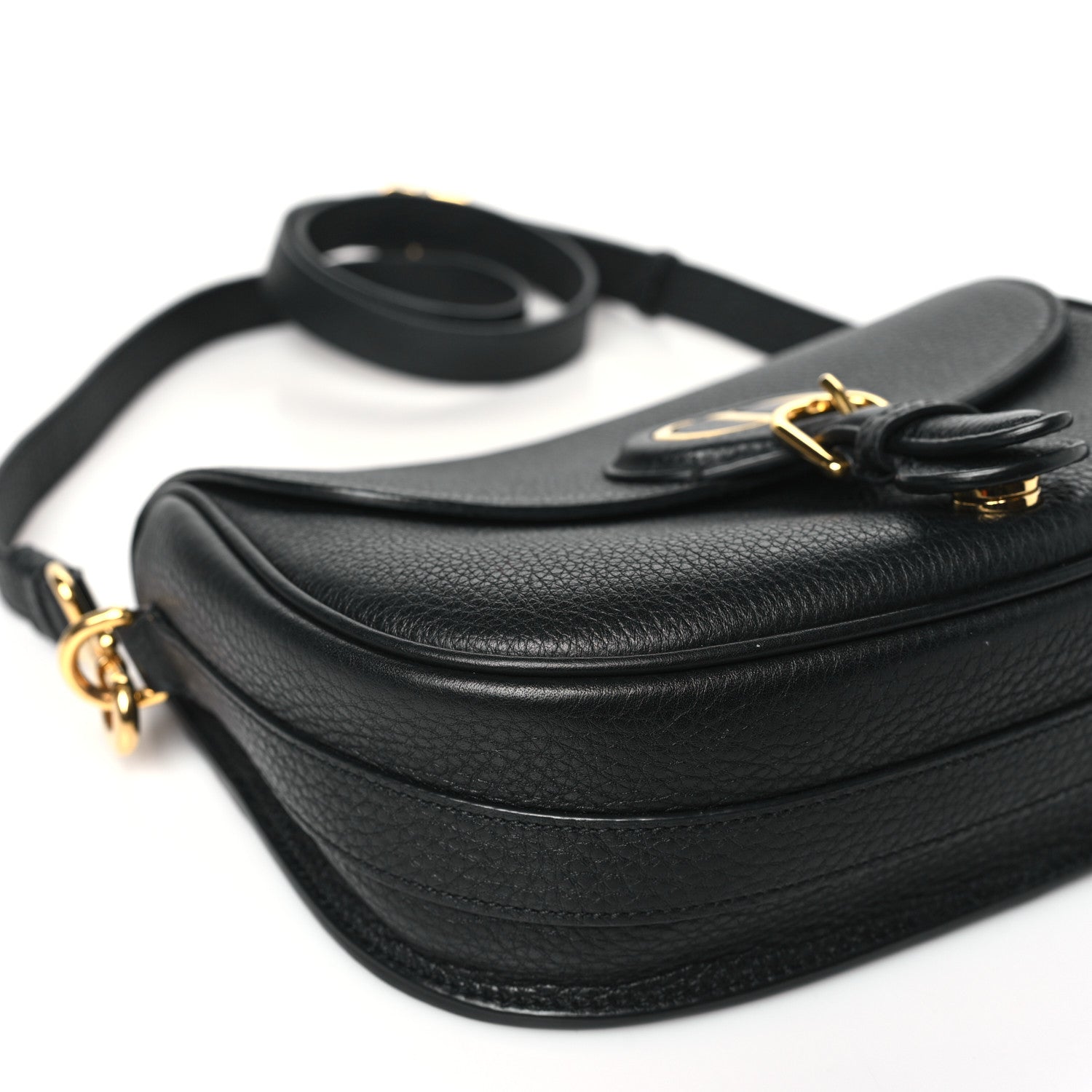Christian Dior Grained Calfskin Medium Bobby Flap Black 9 of 11