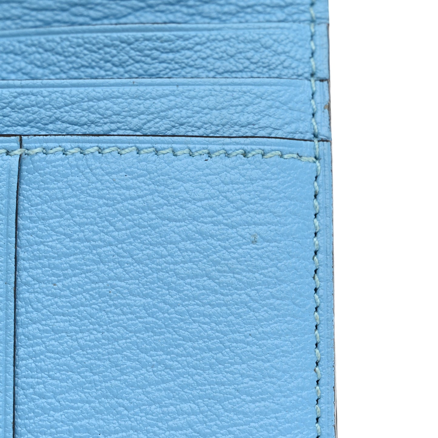 Chevre Mysore Bearn Compact Wallet Celeste
