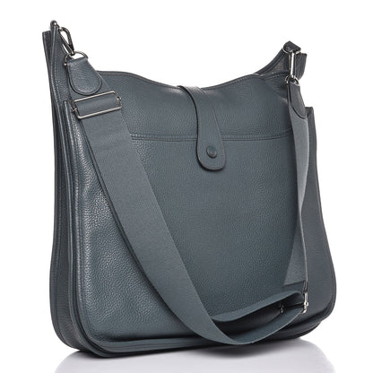 Hermes Taurillon Clemence Evelyne III TGM Bleu Orage 3 of 10