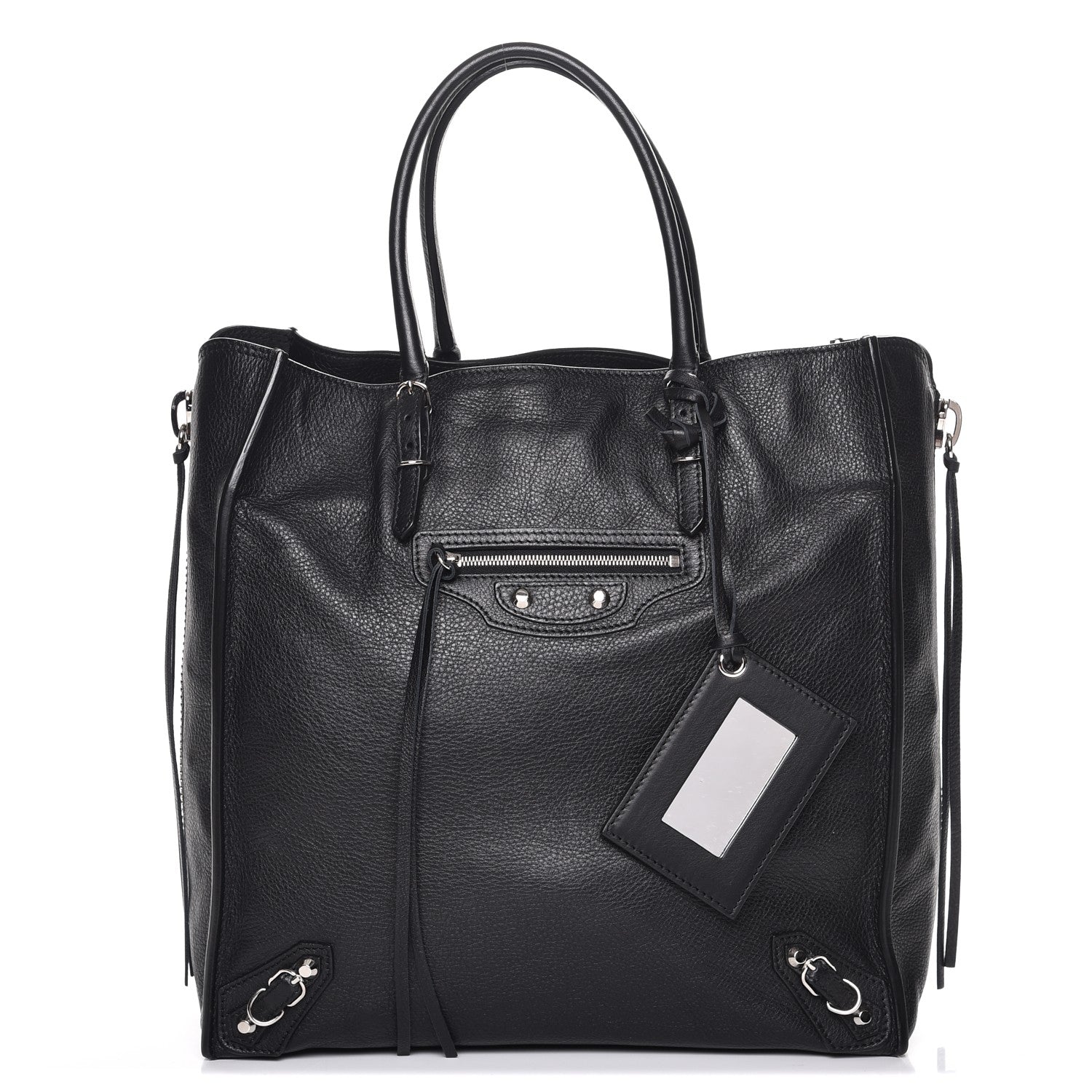 Balenciaga Veau Papier A5 Zip Around Tote Black 1 of 7
