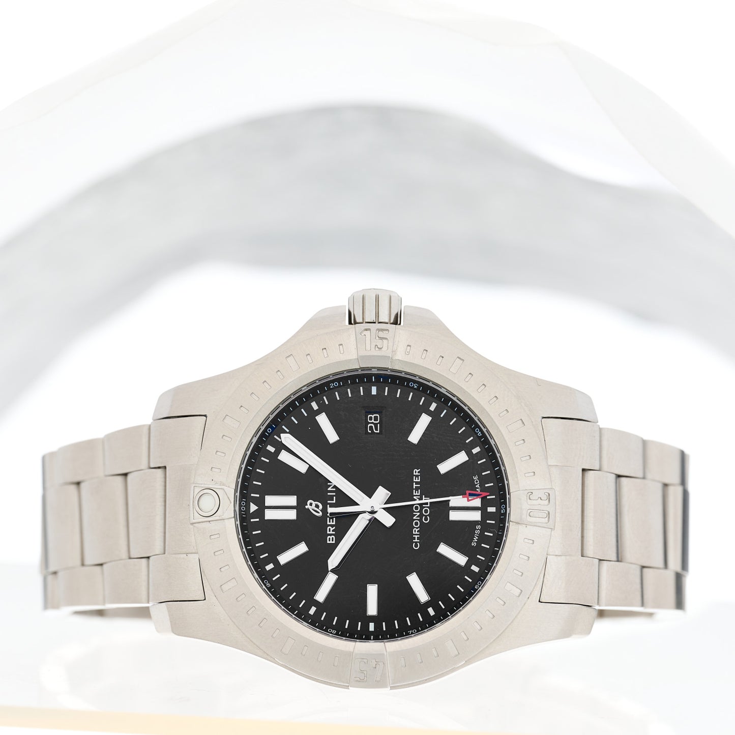 Stainless Steel 44mm Colt Automatic Watch Black A17388