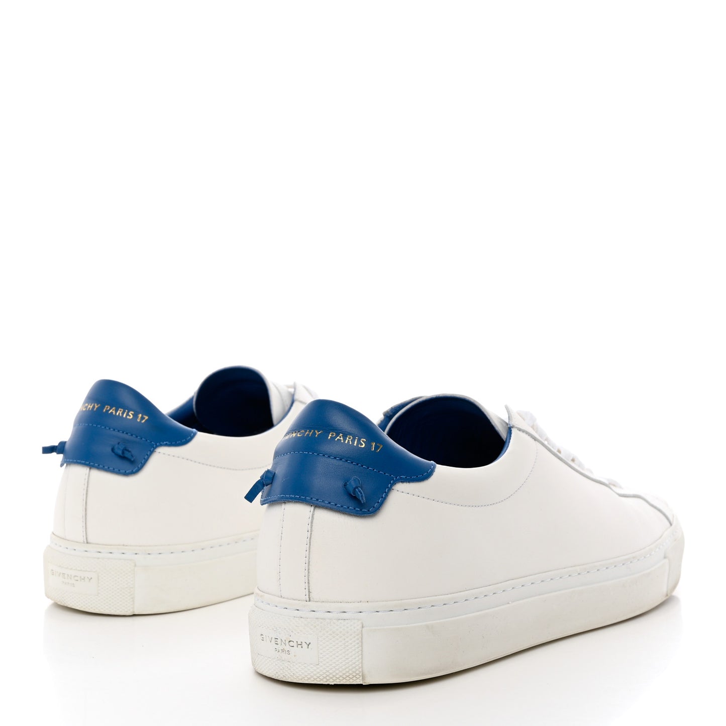Calfskin Mens Urban Street Sneakers 45 White Blue