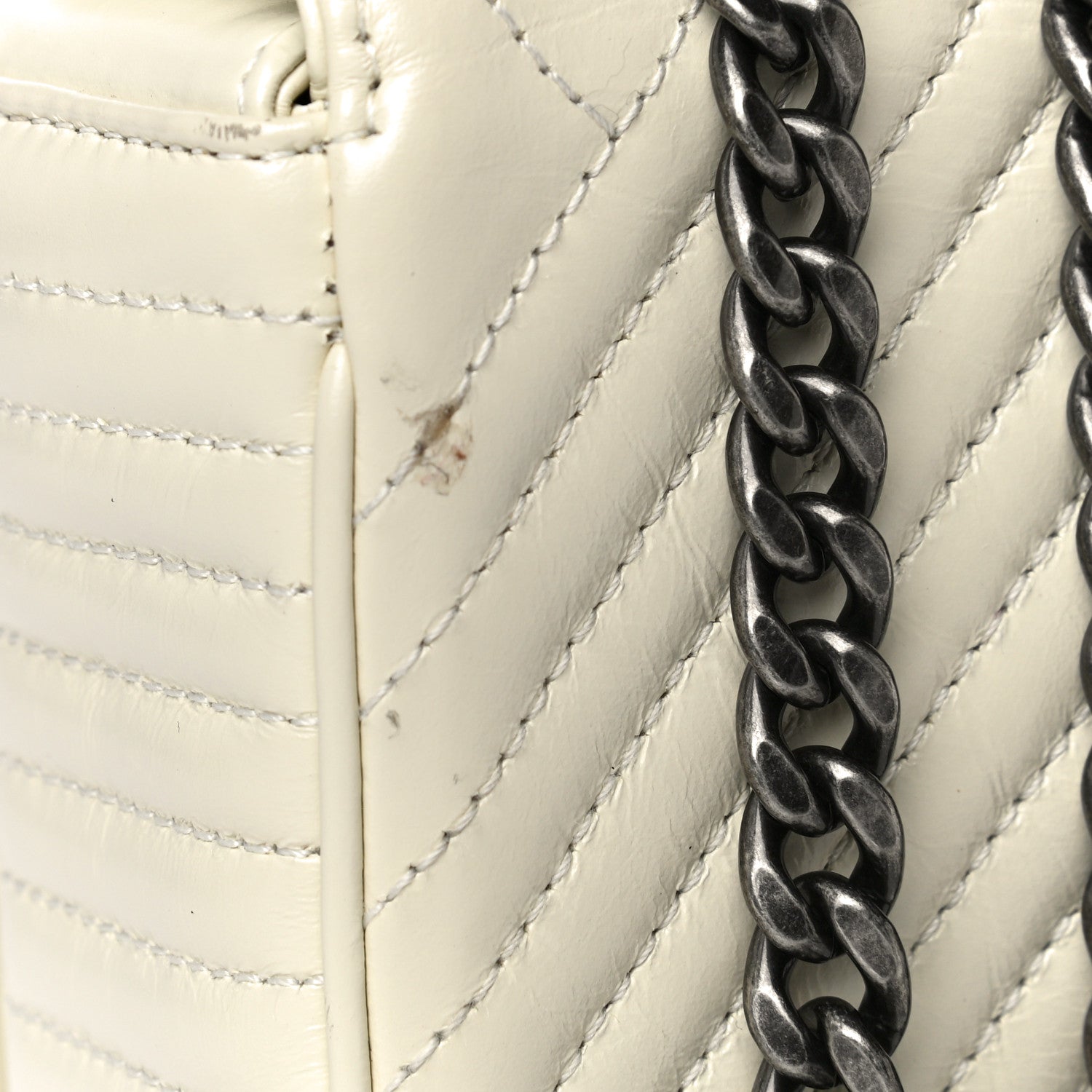 Chanel Glazed Calfskin Quilted Small Coco Boy Flap White 15 of 15