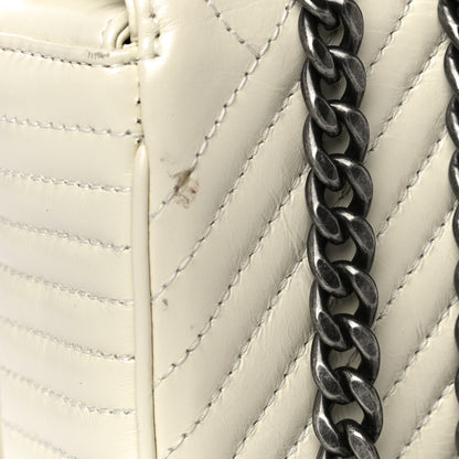 Chanel Glazed Calfskin Quilted Small Coco Boy Flap White 15 of 15