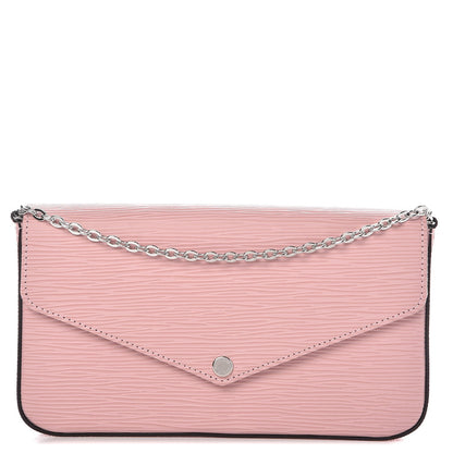 Louis Vuitton Epi Pochette Felicie Rose Ballerine 1 of 8