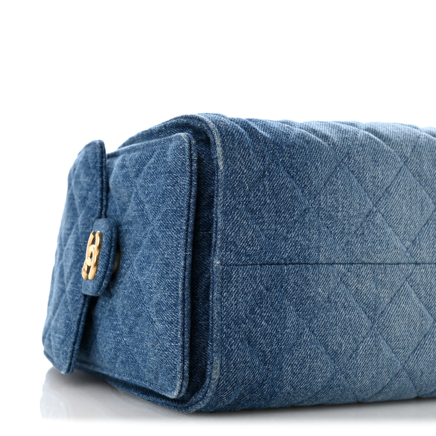 Chanel Washed Denim Quilted Small Chanel 25 Handbag Blue 9 of 12