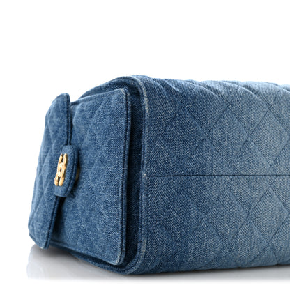 Chanel Washed Denim Quilted Small Chanel 25 Handbag Blue 9 of 12