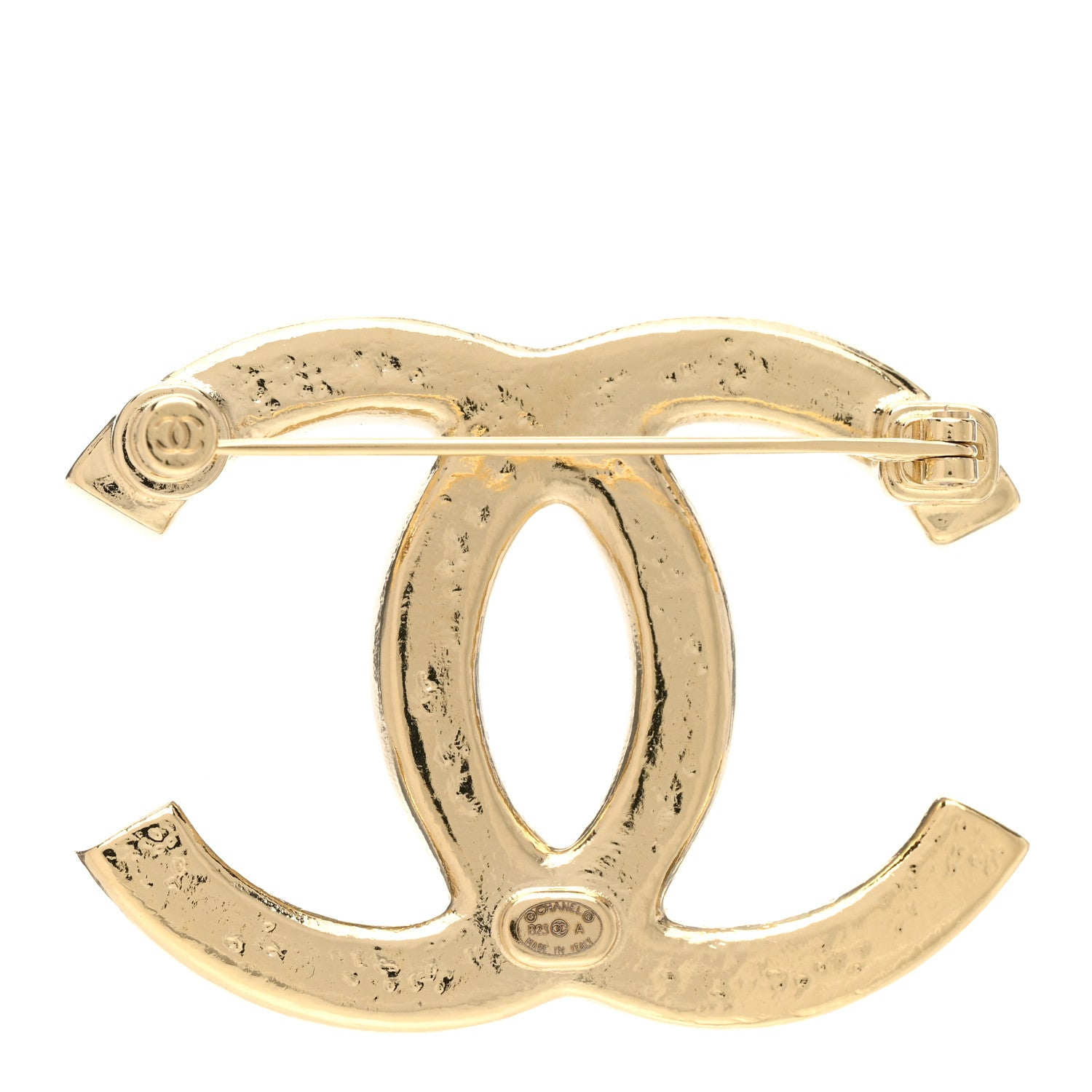 Chanel Metal CC Brooch Gold 3 of 5
