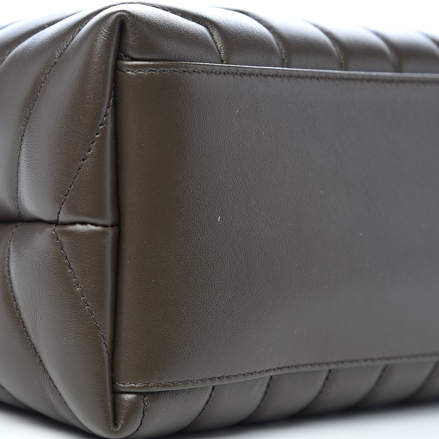 Calfskin Y Quilted Monogram Medium Loulou Chain Satchel Faggio