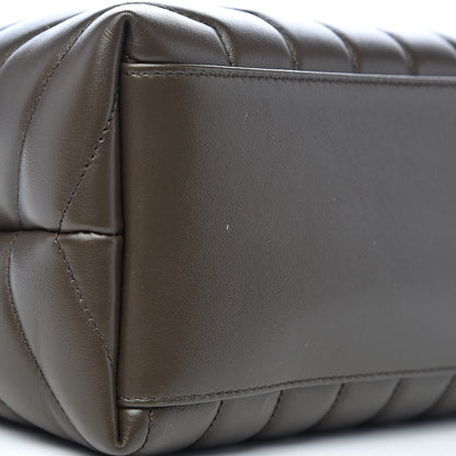 Saint Laurent Calfskin Y Quilted Monogram Medium Loulou Chain Satchel Faggio 9 of 11