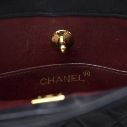 Chanel Lambskin Quilted CC Shoulder Bag Black 9 of 12