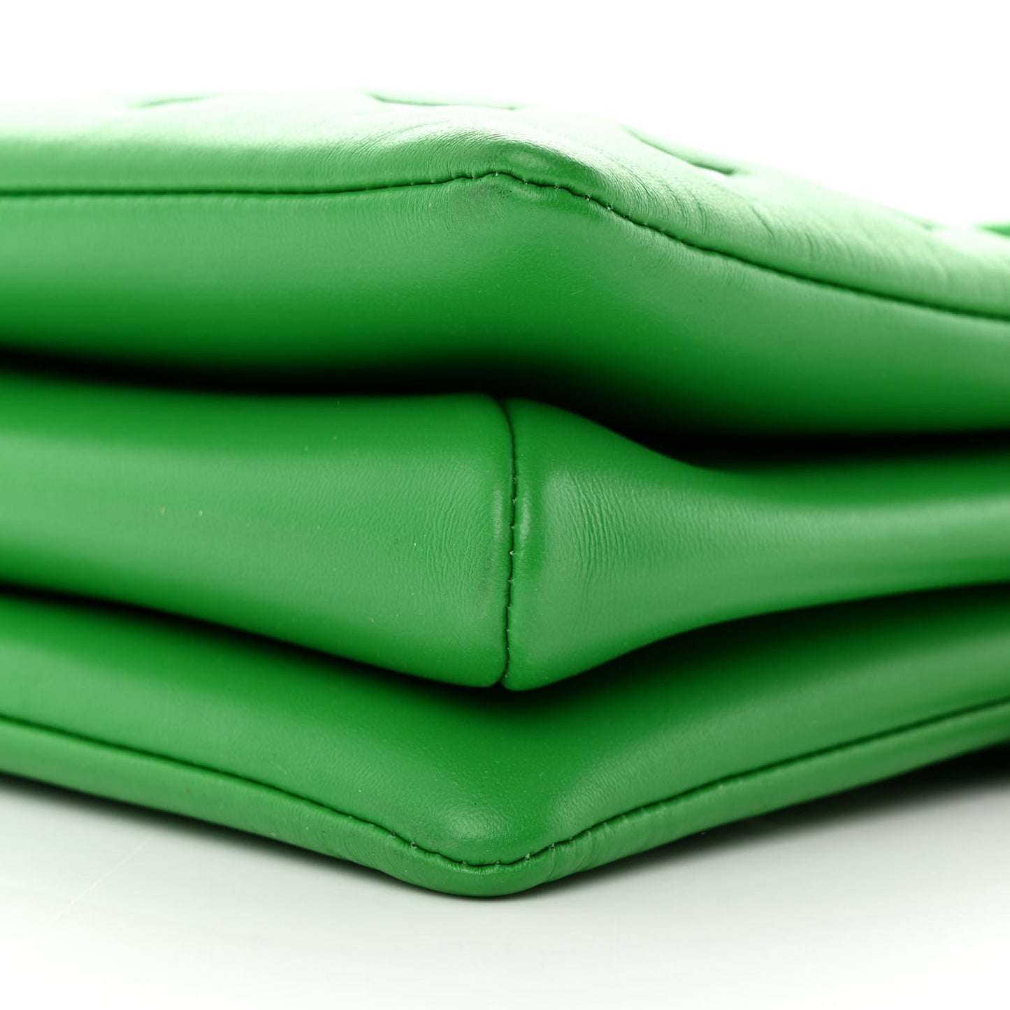 Lambskin Embossed Monogram LV Match Coussin PM Green White