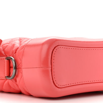 Chanel Aged Calfskin Quilted Small Gabrielle Hobo Red 9 of 11