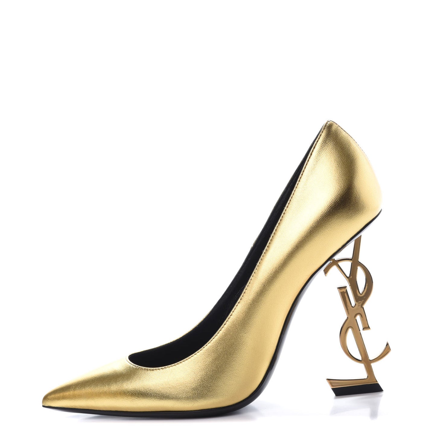 Calfskin Opyum 100 Pumps 37.5 Gold