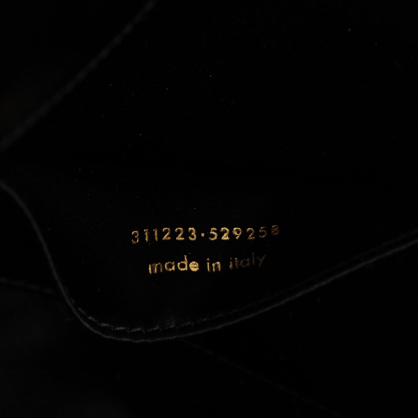 Textured Patent Monogram Large Belle De Jour Clutch Black