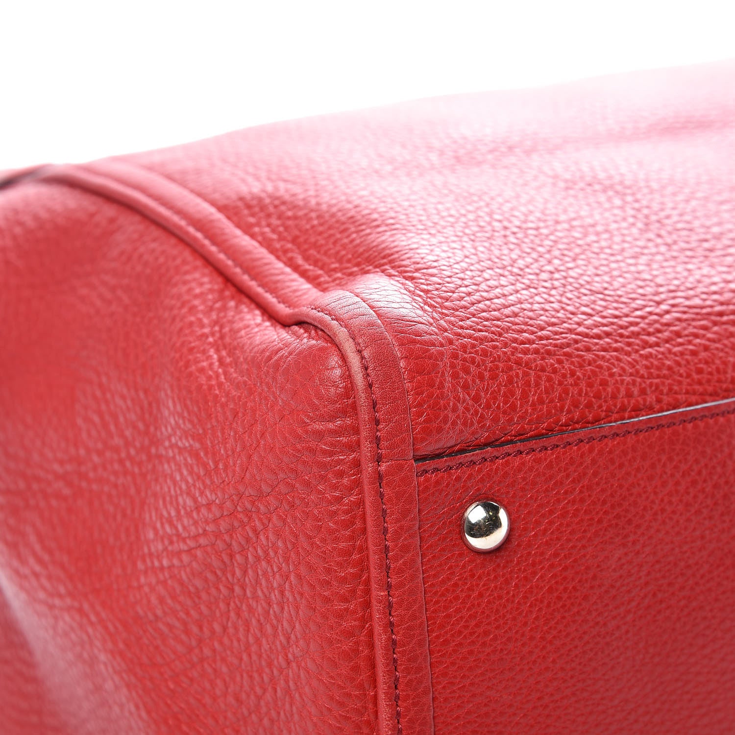 Gucci Pebbled Calfskin Medium Soho Shoulder Bag Tabasco Red 13 of 18