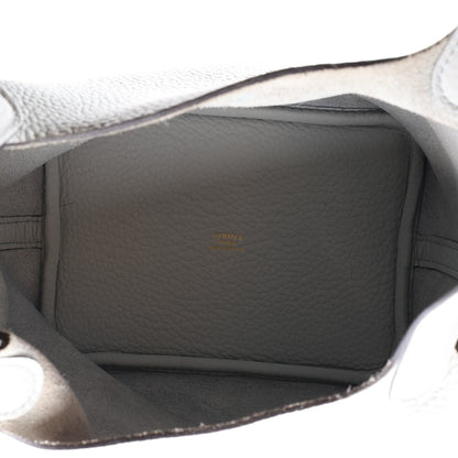 Hermes Taurillon Clemence Picotin Lock 18 PM Bleu Pale 5 of 10