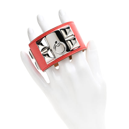 Hermes Epsom Collier De Chien CDC Bracelet S Rose Jaipur 2 of 6