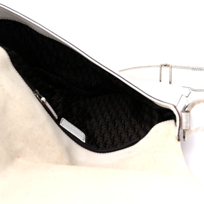 Christian Dior Calfskin Baudrier Saddle Bag White 5 of 16