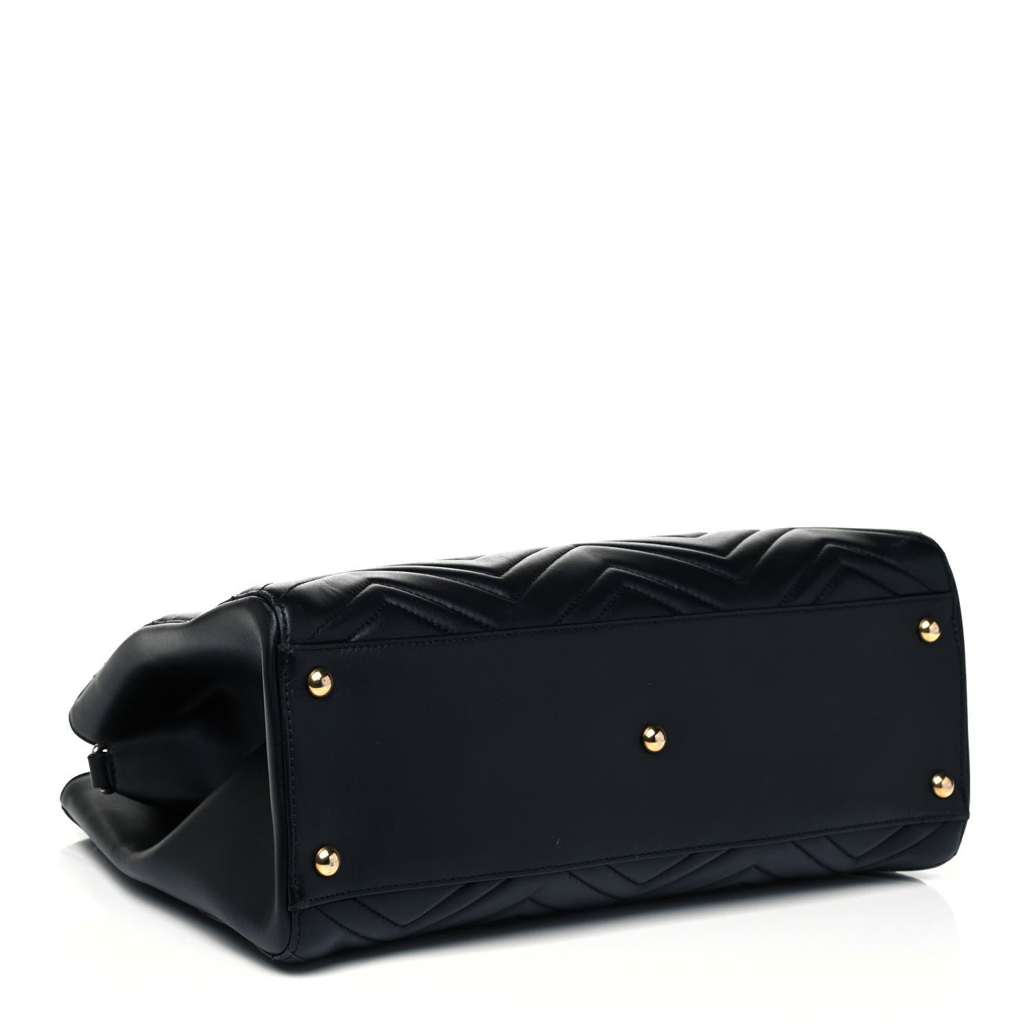 Gucci Calfskin Matelasse Medium GG Marmont Tote Black 5 of 10