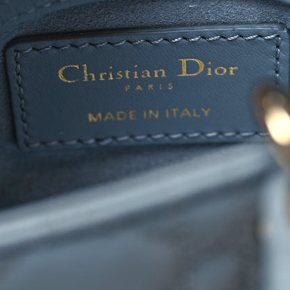 Christian Dior Lambskin Cannage Micro Lady Dior Cloud Gray 6 of 10