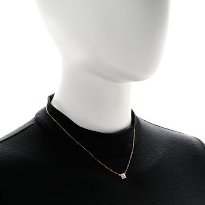 Hermes 18K Rose Gold Diamond Clou d'H Pendant Necklace 2 of 6