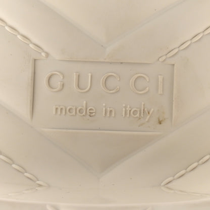 Gucci Rubber Gucci Logo Womens Platform 20/60mm Slide Sandals 42 Mystic White 7 of 9
