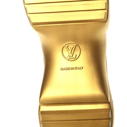 Louis Vuitton Stretch Textile Monogram LV Archlight Sneaker Boots 39 Black Gold 6 of 7