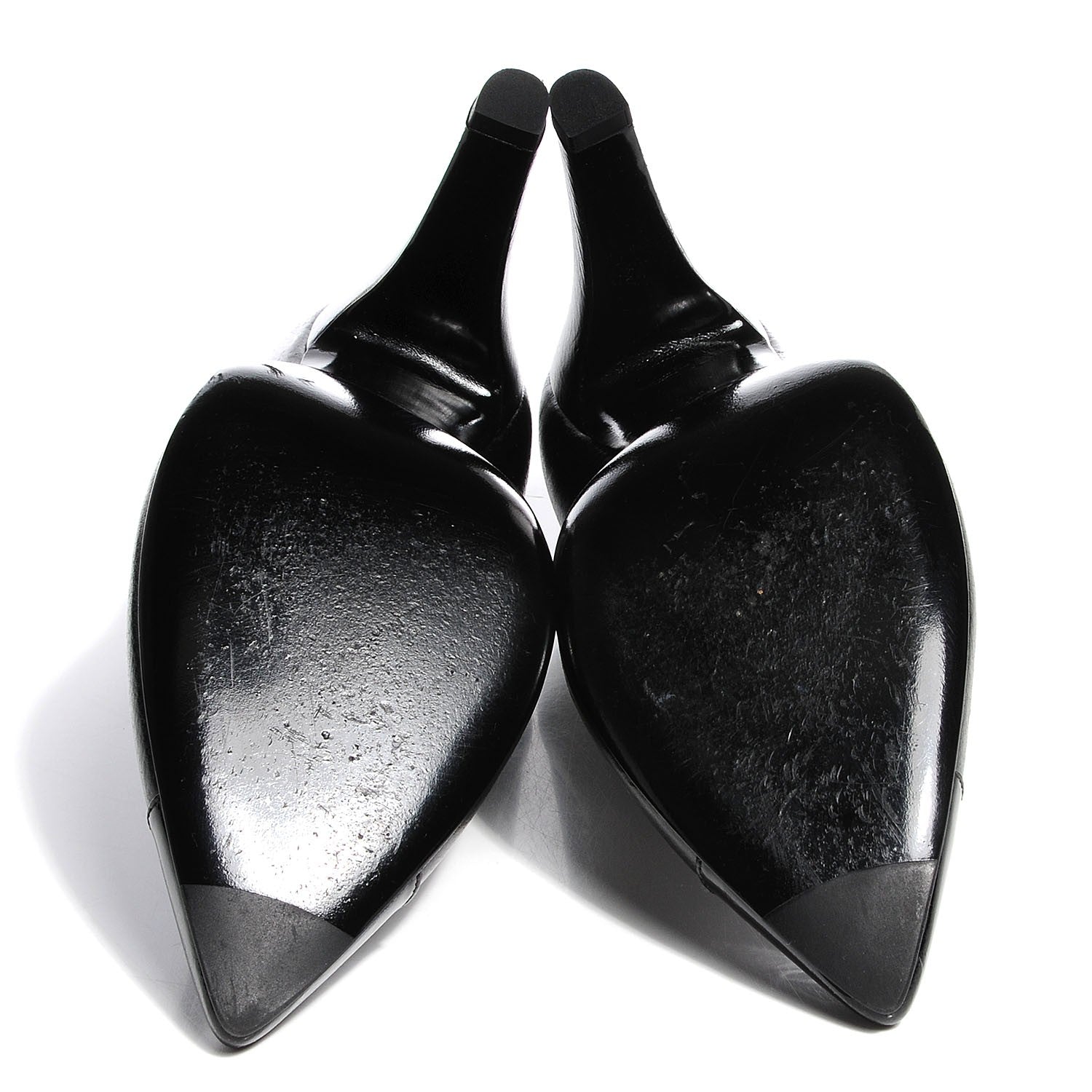Chanel Patent Cap Toe Pumps Black 38.5 5 of 8