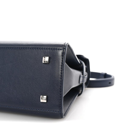 Delvaux Calfskin MM Tempete Satchel Navy 10 of 10