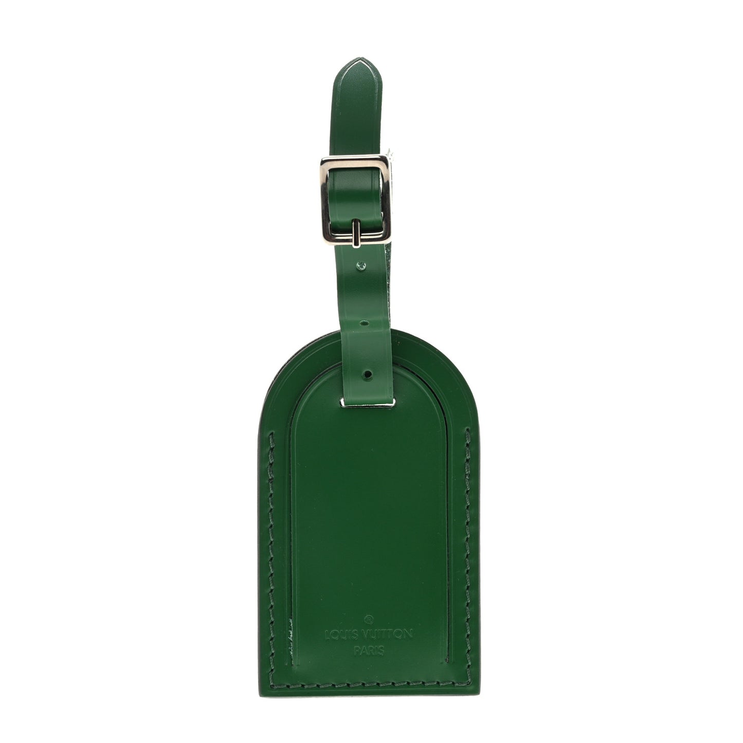 Calfskin Luggage Tag Green