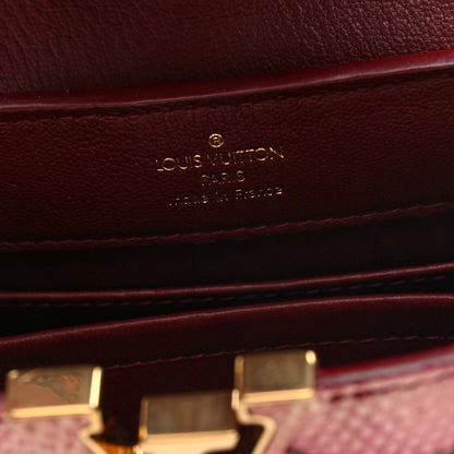 Louis Vuitton Lizard Mini Capucines Pink Multicolor 6 of 9