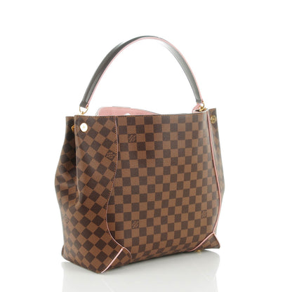 Louis Vuitton Damier Ebene Caissa Hobo Rose Ballerine 3 of 7