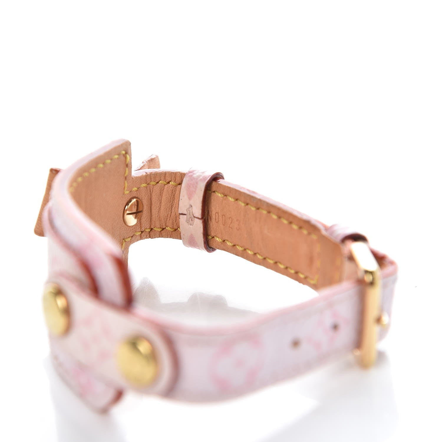 Louis Vuitton Monogram Cherry Blossom Address Wish Bracelet Pink 5 of 7
