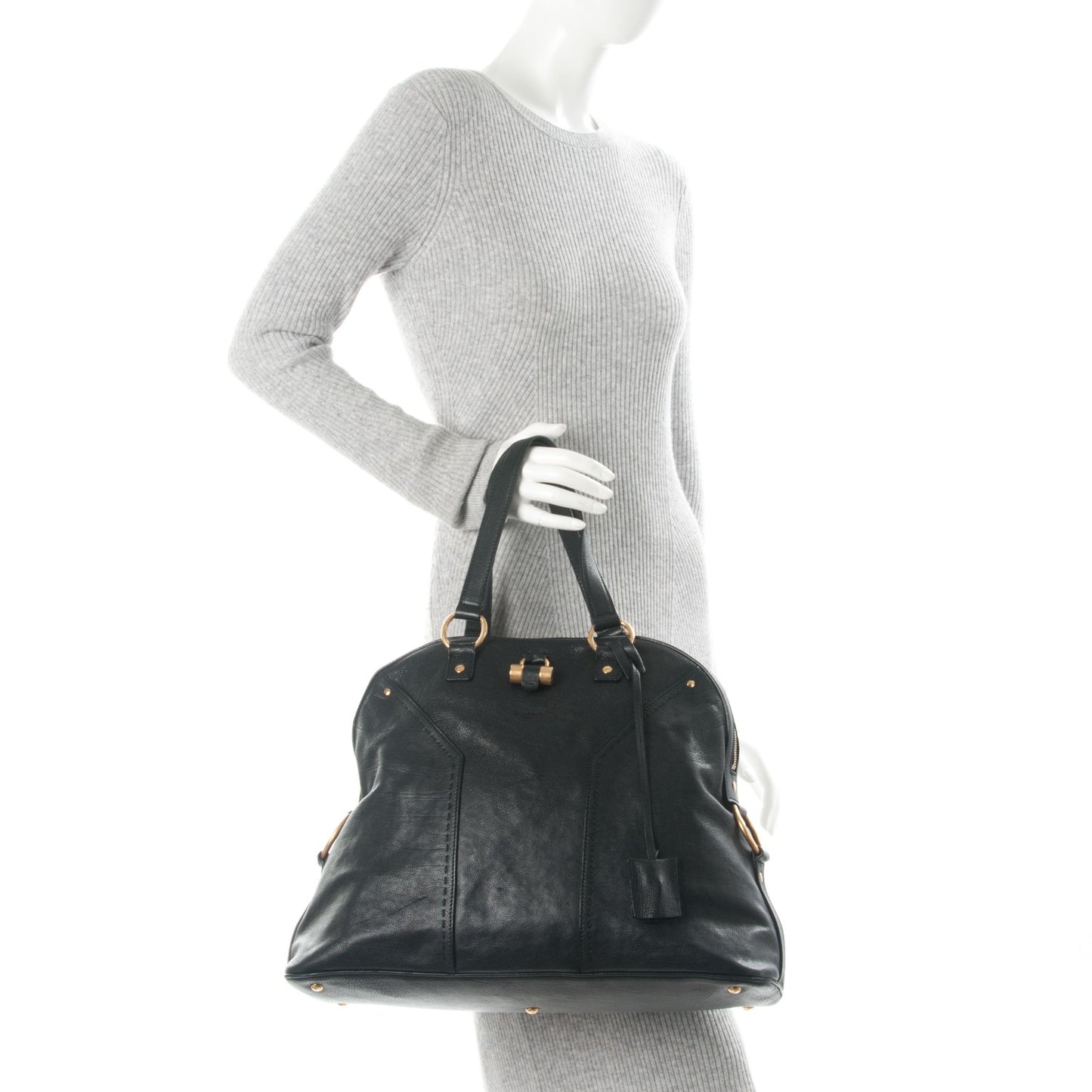 Calfskin Oversized Muse Black