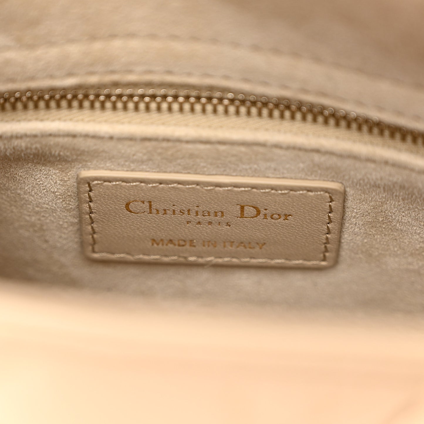 Lambskin Cannage Small My ABCDior Lady Dior Beige