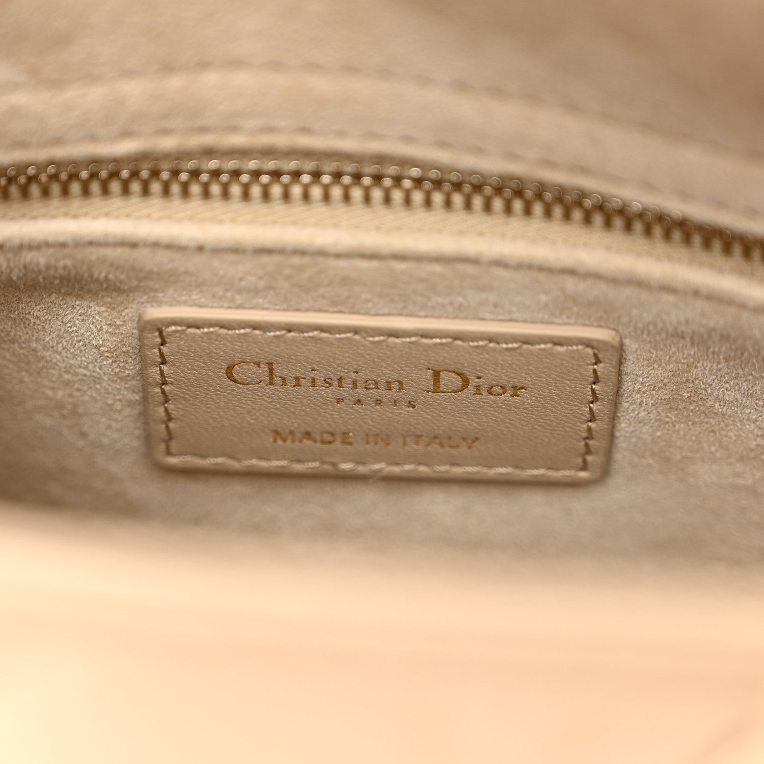 Christian Dior Lambskin Cannage Small My ABCDior Lady Dior Beige 6 of 11