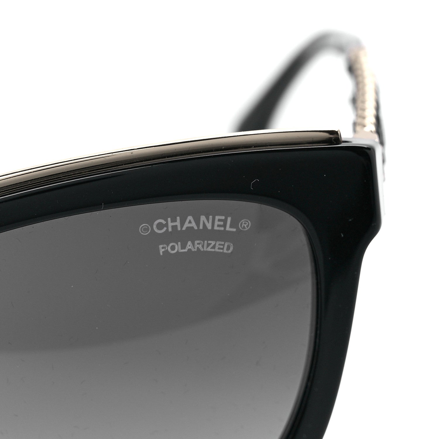 Chanel Lambskin Chain Sunglasses 5361-Q Black 7 of 8