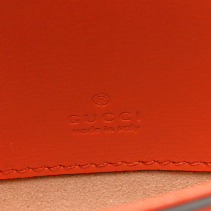 Gucci Azalea Calfskin Web Monochrome Horsebit 1955 Wallet On Strap Orange 6 of 8
