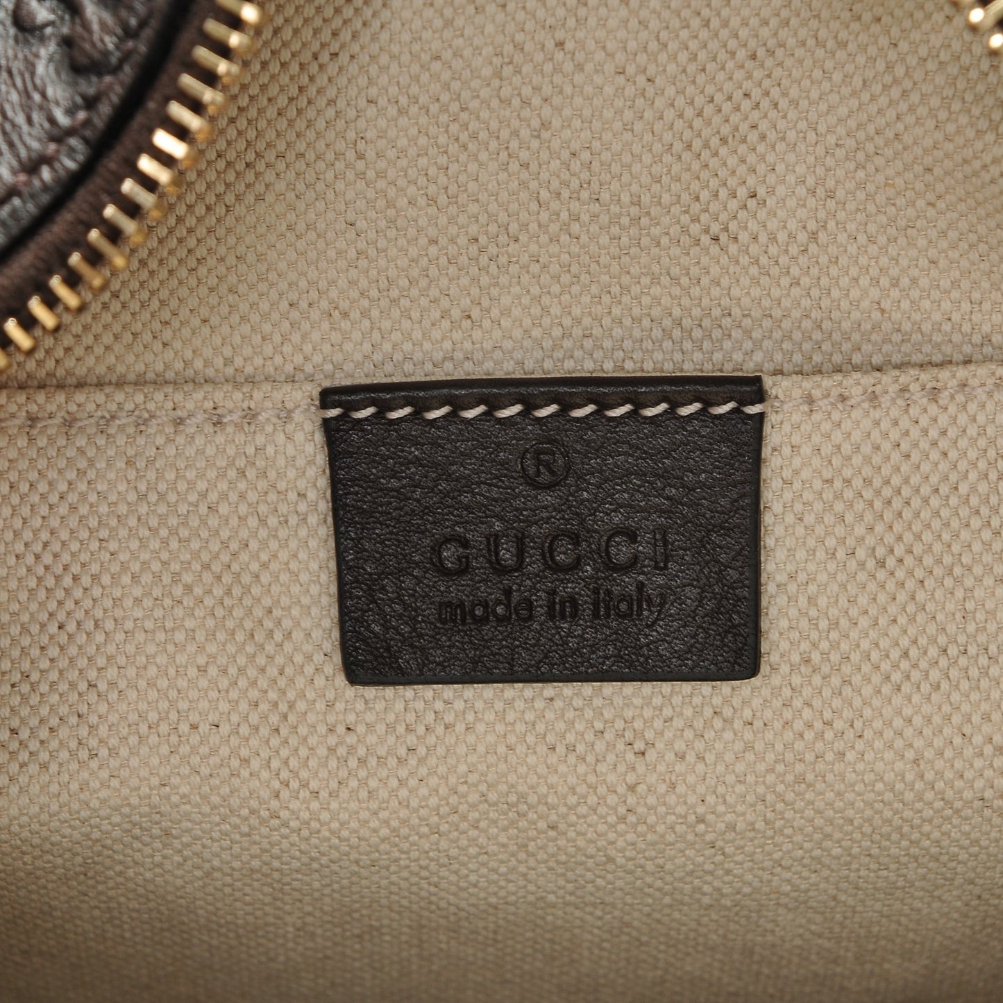 Guccissima Mini Bree Messenger Bag Chocolate
